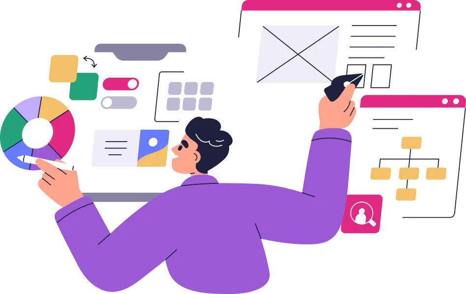 LP制作のイメージイラスト