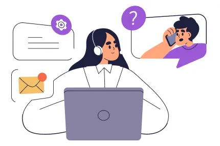 サポート姿勢のイメージ